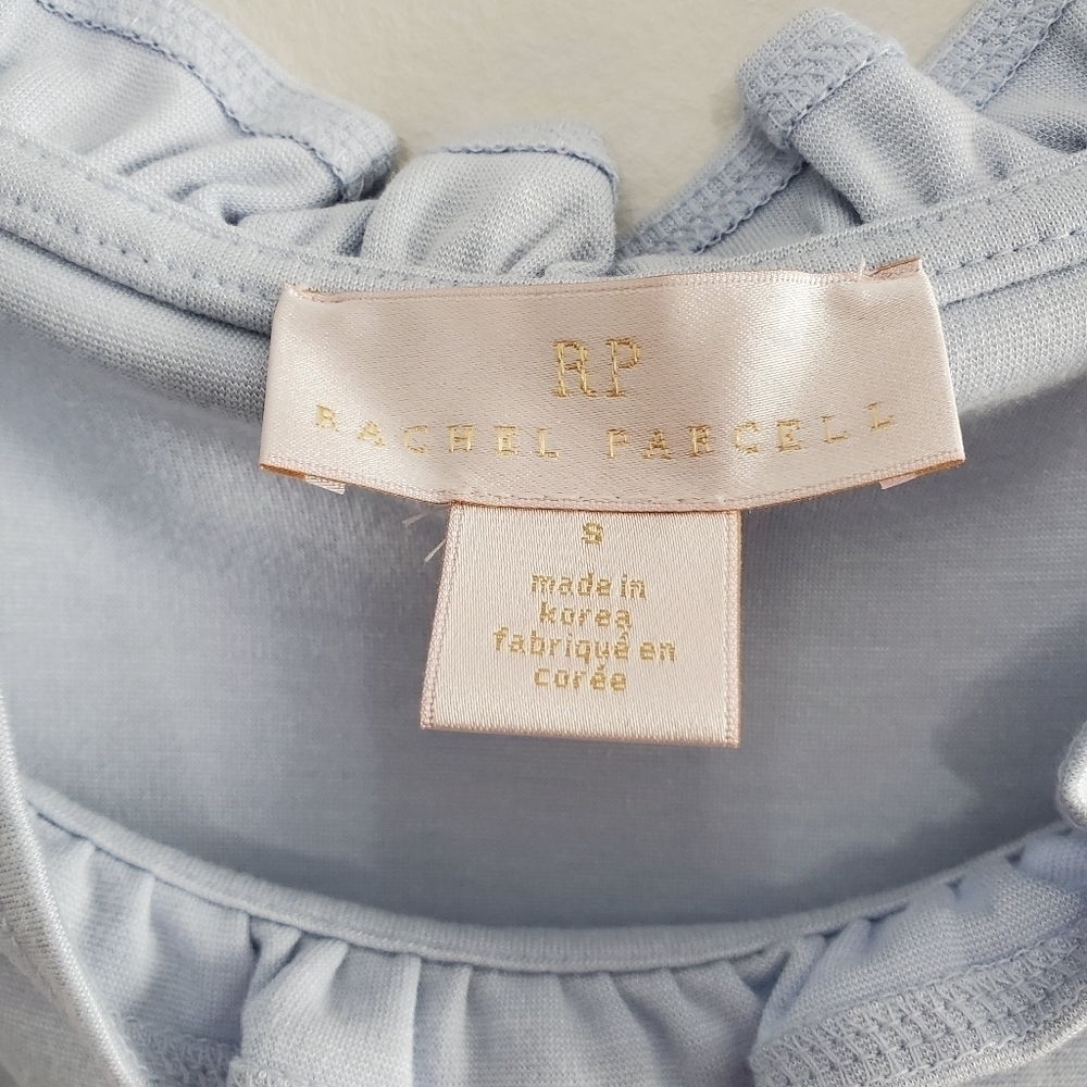 Rachel Parcell Light Blue Ruffle Top - Picture 7 of 11